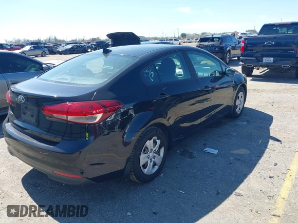 2017 Kia Forte LX with VIN 3KPFK4A70HE041755, listed as a IAAI auction lot 41681241 with 154,949 mi miles. Bid and sale history available at carsss.com. Image 4.