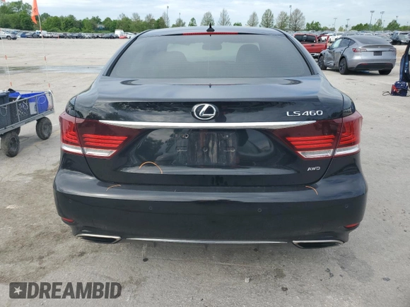 2013 Lexus LS 460 z VIN JTHCL5EF0D5019587, wystawiony jako Copart lot #56037955 z przebiegiem 139 382 mil mil oraz Szkoda całkowita • Salvage title. Historia ofert i sprzedaży dostępna na DreamBid. Obrazek 6.