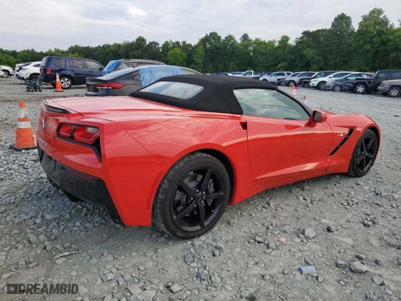 2014 Chevrolet Corvette Stingray 1LT with VIN 1G1YA3D79E5126949, listed as a Copart auction lot 57624904 with 28,169 mi miles and Salvage Title. Bid and sale history available at carsss.com. Image 3.