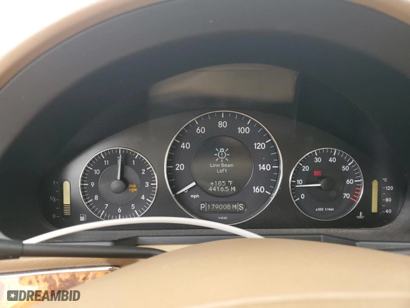 2009 Mercedes-Benz E-Class Luxury 3.5L with VIN WDBUF87X89B424608, listed as a Copart auction lot 48298075 with 179,008 mi miles and Salvage Title. Bid and sale history available at carsss.com. Image 9.