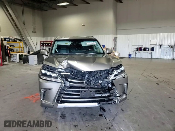 2018 Lexus LX 570 with VIN JTJHY7AX6J4261835, listed as a Copart auction lot 55998945 with 99,673 mi miles and Salvage title. Bid and sale history available at DreamBid. Image 14.