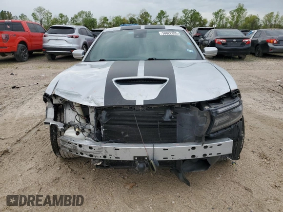 2019 Dodge Charger Scat Pack with VIN 2C3CDXGJ0KH688805, listed as a Copart auction lot 50822835 with 71,827 mi miles and Salvage Title. Bid and sale history available at DreamBid. Image 5.