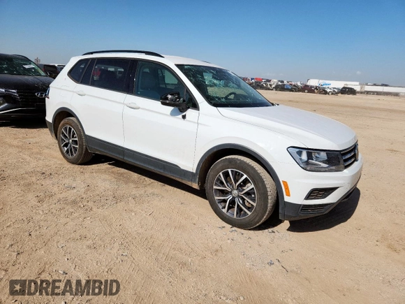 2021 Volkswagen Tiguan S with VIN 3VV1B7AX0MM016271, listed as a Copart auction lot 61288165 with 56,270 mi miles and Clean title. Bid and sale history available at DreamBid. Image 4.