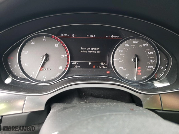 2013 Audi S6 Prestige with VIN WAUJ2AFC9DN060290, listed as a Copart auction lot 71728954 with 112107 miles and Salvage Title. Bid and sale history available at carsss.com. Image 9.