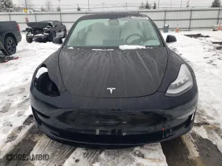 2019 Tesla Model 3 Long Range with VIN 5YJ3E1EB1KF407053, listed as a Copart auction lot 45630465 with 0 mi miles and Salvage Title. Bid and sale history available at carsss.com. Image 5.