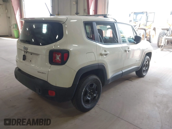 2017 Jeep Renegade Sport with VIN ZACCJBAB6HPE76894, listed as a IAAI auction lot 42106358 with 61,873 mi miles and . Bid and sale history available at carsss.com. Image 4.