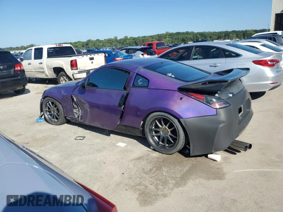 2005 Nissan 350Z with VIN JN1AZ34D05M608841, listed as a Copart auction lot 70408954 with 226,812 mi miles and Salvage Title. Bid and sale history available at DreamBid. Image 2.