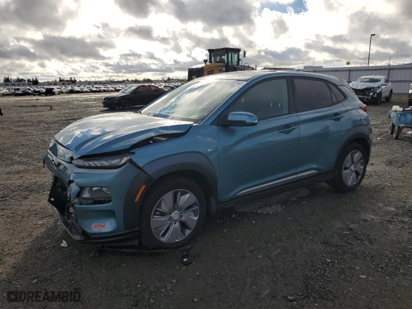 2019 Hyundai Kona Electric Ultimate with VIN KM8K53AG7KU053826, listed as a Copart auction lot 80148764 with 32,489 mi miles and Salvage Title. Bid and sale history available at carsss.com. Image 1.
