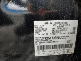 2014 Ford Explorer XLT с VIN 1FM5K7D85EGA32560, выставлен на аукционе Copart как лот 55678235 с пробегом Не указан миль и Списание • Salvage title. История ставок и продаж доступна на DreamBid. Изображение 13.