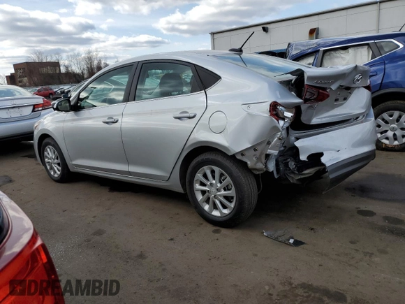 2022 Hyundai Accent SEL with VIN 3KPC24A61NE180525, listed as a Copart auction lot 42200263 with 7,539 mi miles. Bid and sale history available at carsss.com. Image 2.