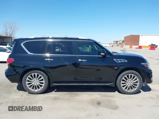 2015 Infiniti QX80 with VIN JN8AZ2NF5F9574668, listed as a IAAI auction lot 41777456 with 131,606 mi miles. Bid and sale history available at carsss.com. Image 14.