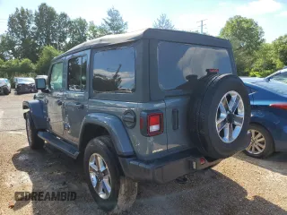 2022 Jeep Wrangler Unlimited Sahara Altitude with VIN 1C4HJXEG5NW174021, listed as a Copart auction lot 55200532 with Not provided miles and Salvage title. Bid and sale history available at DreamBid. Image 3.