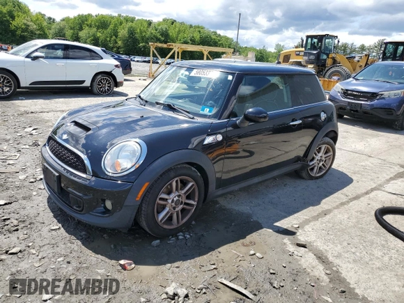 2012 MINI Hardtop S with VIN WMWSV3C57CTY25293, listed as a Copart auction lot 58053375 with 96,724 mi miles and Salvage title. Bid and sale history available at DreamBid. Image 1.
