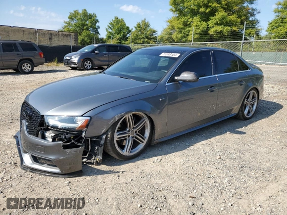 2013 Audi S4 Premium Plus with VIN WAUBGAFL8DA211942, listed as a Copart auction lot 71849104 with 63,483 mi miles and Salvage Title. Bid and sale history available at carsss.com. Image 1.