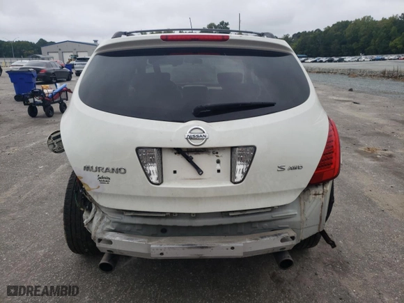 2007 Nissan Murano S with VIN JN8AZ08W37W659222, listed as a Copart auction lot 73790184 with 156,458 mi miles and Salvage Title. Bid and sale history available at carsss.com. Image 6.