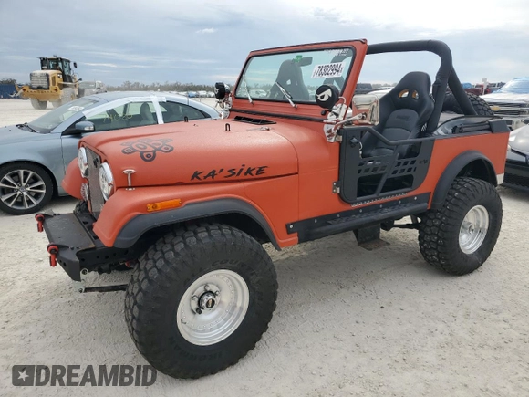 1984 Jeep CJ z VIN 1JCCM87E9ET003890, wystawiony jako Copart lot #78302994 z przebiegiem Nie podano mil oraz Szkoda całkowita • Salvage title. Historia ofert i sprzedaży dostępna na DreamBid. Obrazek 1.