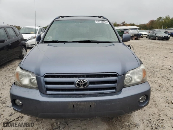 2007 Toyota Highlander with VIN JTEHD21A270046056, listed as a Copart auction lot 67539744 with 168,099 mi miles and Clean Title. Bid and sale history available at carsss.com. Image 5.