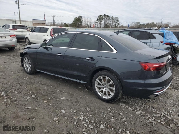2020 Audi A4 Sedan Premium with VIN WAUGMAF43LN009282, listed as a Copart auction lot 42242395 with 58,990 mi miles and Salvage Title. Bid and sale history available at carsss.com. Image 2.
