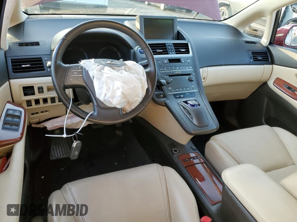 2010 Lexus HS 250h with VIN JTHBB1BA3A2024716, listed as a Copart auction lot 83153184 with 101,598 mi miles and Salvage Title. Bid and sale history available at DreamBid. Image 8.