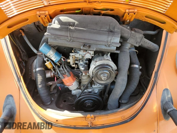 1974 Volkswagen Beetle with VIN 1342582192, listed as a Copart auction lot 61535715 with 12,629 mi miles and Clean title. Bid and sale history available at DreamBid. Image 11.