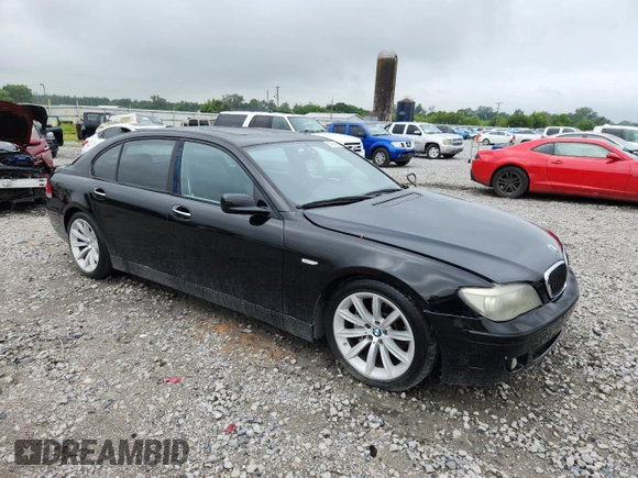 2008 BMW 7 Series 750Li with VIN WBAHN83568DT78626, listed as a Copart auction lot 60956495 with 87,600 mi miles and Clean title. Bid and sale history available at DreamBid. Image 4.