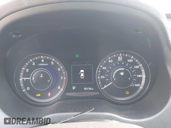 2017 Hyundai Azera Limited with VIN KMHFH4JG8HA591542, listed as a IAAI auction lot 42020982 with 75,174 mi miles and . Bid and sale history available at carsss.com. Image 7.