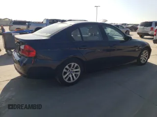 2007 BMW 3 Series 328i with VIN WBAVA33547KX81497, listed as a Copart auction lot 52228215 with 74,123 mi miles and Salvage Title. Bid and sale history available at carsss.com. Image 3.