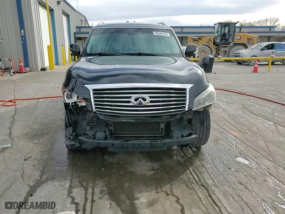 2012 Infiniti QX56 7-passenger with VIN JN8AZ2NF3C9519535, listed as a Copart auction lot 50044195 with 192,712 mi miles and Salvage Title. Bid and sale history available at carsss.com. Image 15.