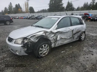 2006 Kia Spectra with VIN KNAFE161265365693, listed as a Copart auction lot 80914824 with 0 mi miles and Salvage Title. Bid and sale history available at carsss.com. Image 1.