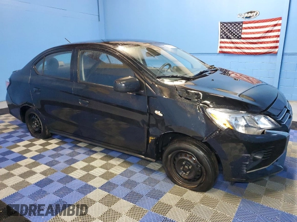 2022 Mitsubishi Mirage ES z VIN ML32FUFJ6NHF04081, wystawiony jako Copart lot #42690525 z przebiegiem 83 021 mil mil oraz Czysty tytuł • Clean title. Historia ofert i sprzedaży dostępna na DreamBid. Obrazek 4.