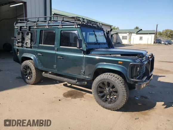 1992 Land Rover Defender with VIN SALLDHMF8HA905240, listed as a Copart auction lot 71372544 with 184,188 mi miles and Salvage title. Bid and sale history available at DreamBid. Image 4.