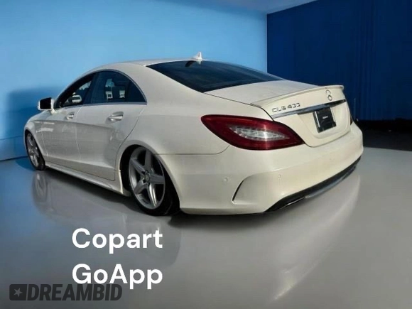 2015 Mercedes-Benz CLS 400 with VIN WDDLJ6HB8FA133567, listed as a Copart auction lot 48635315 with 114,576 mi miles and Clean title. Bid and sale history available at DreamBid. Image 3.