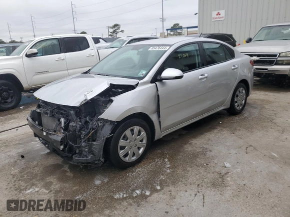 2023 Kia Rio LX with VIN 3KPA24AD2PE600513, listed as a Copart auction lot 85476444 with 17,164 mi miles and Salvage Title. Bid and sale history available at carsss.com. Image 1.