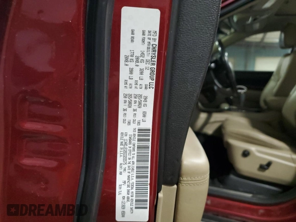 2013 Dodge Durango Citadel z VIN 1C4RDJEG9DC655575, wystawiony jako Copart lot #54382115 z przebiegiem 166 453 mil mil oraz Szkoda całkowita • Salvage title. Historia ofert i sprzedaży dostępna na DreamBid. Obrazek 14.
