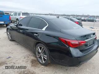 2021 Infiniti Q50 Signature Edition with VIN JN1EV7CP2MM706574, listed as a IAAI auction lot 41643762 with 33,868 mi miles and . Bid and sale history available at DreamBid. Image 3.