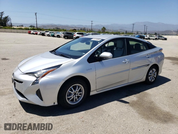 2017 Toyota Prius Two with VIN JTDKARFU4H3542555, listed as a Copart auction lot 61615895 with 52,600 mi miles and Salvage title. Bid and sale history available at DreamBid. Image 1.