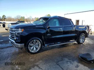 2023 Chevrolet Silverado 1500 LTZ with VIN 2GCUDGED1P1128272, listed as a Copart auction lot 86551504 with 0 mi miles and Salvage Title. Bid and sale history available at carsss.com. Image 1.