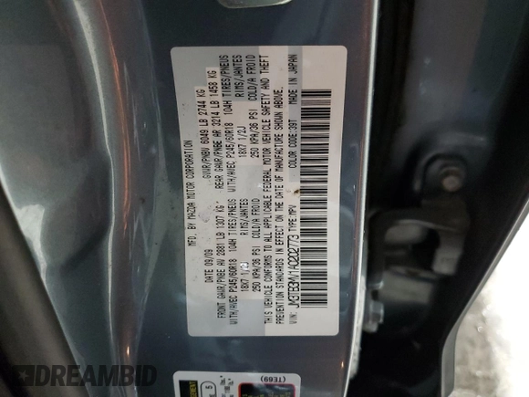 2010 Mazda CX-9 Touring with VIN JM3TB3MV1A0202773, listed as a Copart auction lot 42904875 with 150,358 mi miles and Salvage Title. Bid and sale history available at carsss.com. Image 13.