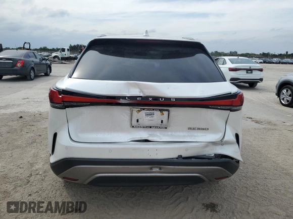 2023 Lexus RX with VIN 2T2BAMBA0PC021820, listed as a Copart auction lot 46240965 with 40,490 mi miles and Salvage Title. Bid and sale history available at carsss.com. Image 6.