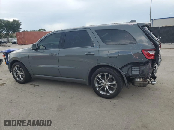 2020 Dodge Durango GT Plus with VIN 1C4RDHDG5LC301416, listed as a Copart auction lot 64785945 with 72,989 mi miles and Non repairable. Bid and sale history available at DreamBid. Image 2.
