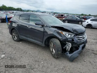 2018 Hyundai Santa Fe 2.4L z VIN 5XYZTDLB4JG553426, wystawiony jako Copart lot #54609875 z przebiegiem 93 328 mil mil oraz Szkoda całkowita • Salvage title. Historia ofert i sprzedaży dostępna na DreamBid. Obrazek 4.