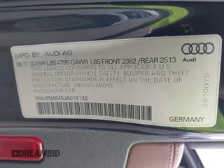 2018 Audi A4 Prestige z VIN WAUFNAF45JA019132, wystawiony jako IAAI lot #42239810 z przebiegiem 63 002 mil mil oraz . Historia ofert i sprzedaży dostępna na DreamBid. Obrazek 9.