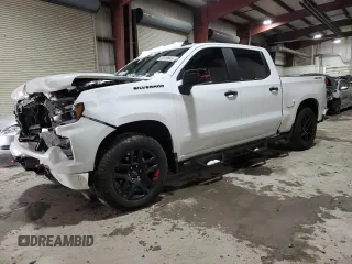 2023 Chevrolet Silverado 1500 RST with VIN 1GCUDEE84PZ170062, listed as a Copart auction lot 89120845 with 25,195 mi miles and Salvage Title. Bid and sale history available at DreamBid. Image 1.