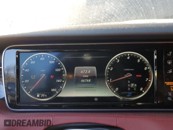 2016 Mercedes-Benz S-Class S 550 with VIN WDDXJ8FB4GA012763, listed as a Copart auction lot 88176435 with 46,768 mi miles and Salvage Title. Bid and sale history available at carsss.com. Image 9.