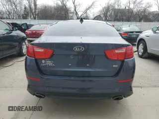 2015 Kia Optima LX with VIN 5XXGM4A78FG483699, listed as a Copart auction lot 50374375 with 110,619 mi miles and Salvage Title. Bid and sale history available at carsss.com. Image 6.