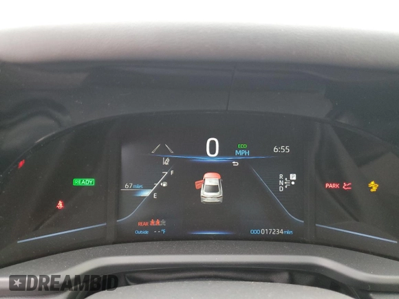 2023 Toyota Mirai XLE with VIN JTDAAAAA8PA010262, listed as a Copart auction lot 48825745 with 17,234 mi miles and Salvage Title. Bid and sale history available at carsss.com. Image 9.