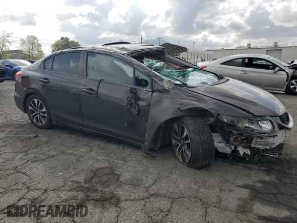 2014 Honda Civic Sedan EX with VIN 2HGFB2F86EH531012, listed as a Copart auction lot 51275135 with 0 mi miles and Salvage Title. Bid and sale history available at carsss.com. Image 4.