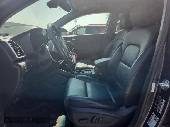 2021 Hyundai Tucson Ultimate with VIN KM8J33AL9MU343048, listed as a Copart auction lot 57421225 with 43,322 mi miles and Salvage title. Bid and sale history available at DreamBid. Image 7.
