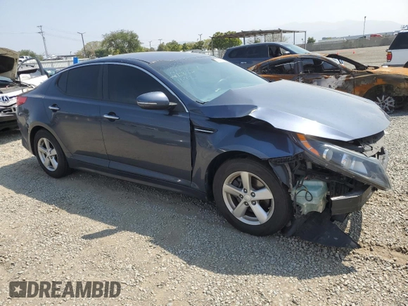 2015 Kia Optima LX with VIN 5XXGM4A71FG470602, listed as a Copart auction lot 55504075 with 177,394 mi miles and Salvage Title. Bid and sale history available at DreamBid. Image 4.