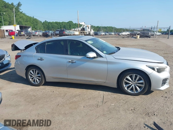 2014 Infiniti Q50 Premium with VIN JN1BV7AR4EM682593, listed as a IAAI auction lot 42581745 with 84,166 mi miles and . Bid and sale history available at DreamBid. Image 14.